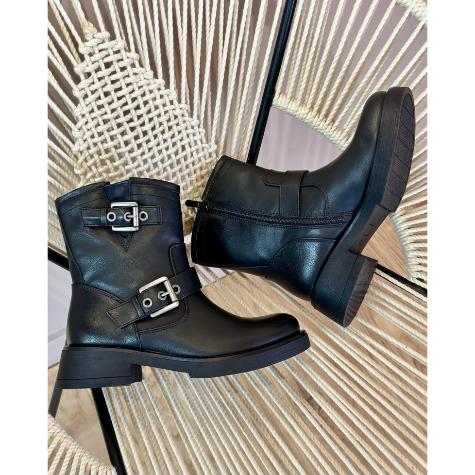 Bottines femme style motard online